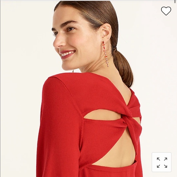 J.Crew Twist-back sweater-dress - Picture 2 of 7